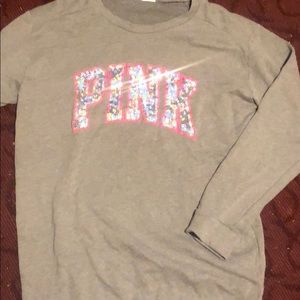 Pink crew neck